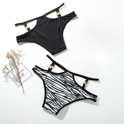 Женское сексуальное нижнее белье с заниженной талией, Т-образные трусики с вырезами, стринги