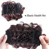 Curly Hair Chignons Hair Bun Claw Clip On Hair Wedding Retro Style