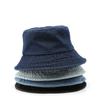 Japanese Retro Sport Jeans Bucket Hat for Men Women Spring Autumn Female Cowboy Style 3D Embroidery for Beach Business Bulk