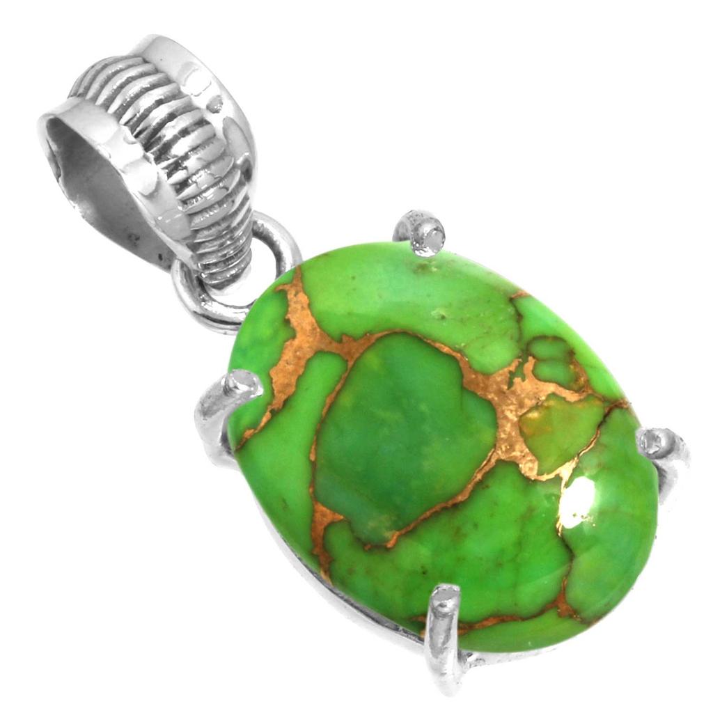 Подвеска из стерлингового серебра 925 пробы, женская бижутерия с драгоценными камнями, подарок на день дружбы, сине-зеленый, фиолетовый, медный, бирюзовый, жемчужный, лазурит, перламутр