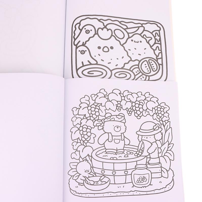 1 штука Подарок для релаксации Уютные друзья Раскраска для взрослых и подростков с очаровательными существами в уютных хюгге-моментах