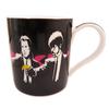 [Q8815] - Porcelain Mug 'Banksy' Black (Pulp Fiction) - 90x85 Mm