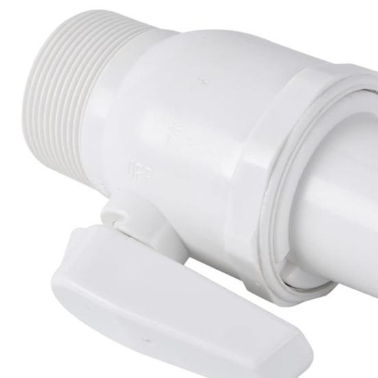 Pool Pump Valve 1.5-1.25 Inch 2-Way Ball Valve 50 PSI Pressure Rating Water Flow Regulation Pool Valve for Swim Pools Filters Skimmers