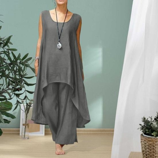 Халат, брюки, костюм, модный повседневный свободный жилет больших размеров, женская одежда