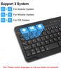 VAORLO Мини-беспроводная клавиатура Bluetooth-клавиатура для iPad, телефона, планшета, резиновые колпачки для клавиш, перезаряжаемая клавиатура для Android, ios, Windows
