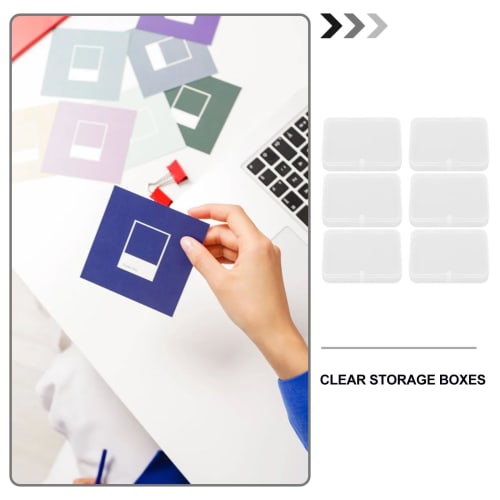 Органайзер/коробка для хранения пластиковых игральных карт CORHAD из 6 частей с крышкой, держатель для колоды/покера, прозрачная коробка для хранения