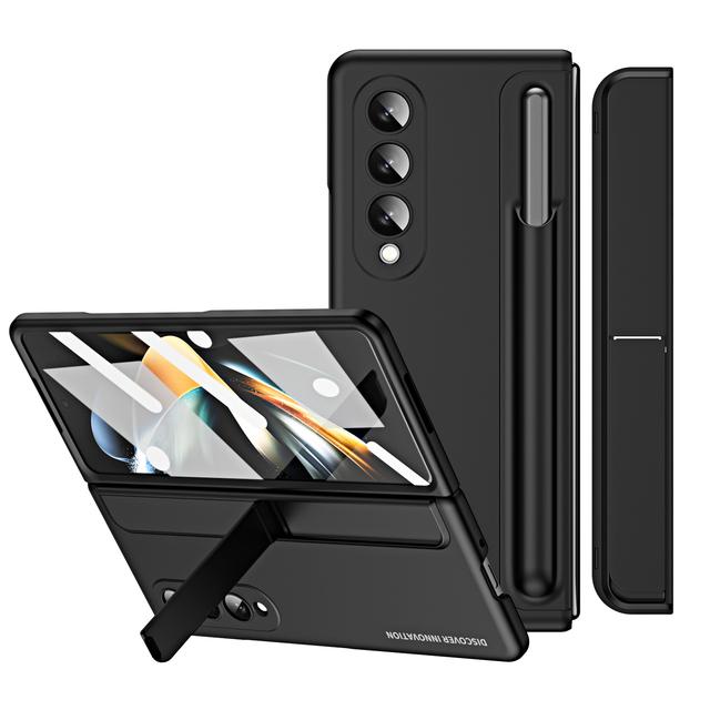 Чехол для телефона Samsung Fold4 S Pen Slot для Samsung Galaxy Z Fold4 Fold 4 с полной защитой, закаленное стекло, пленка, чехлы