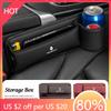 For Renault 2026 New Hub Caps Car Interior Seat Gap Storage Box Organizer With Cup Holder For Renault Clio Megane Espace QM6 ZOE