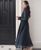 Party Dress Long Dress with Back Ribbon Design Sizes Black M [Nissen] [Wedding/Party Dress] One-Piece <Large Available>