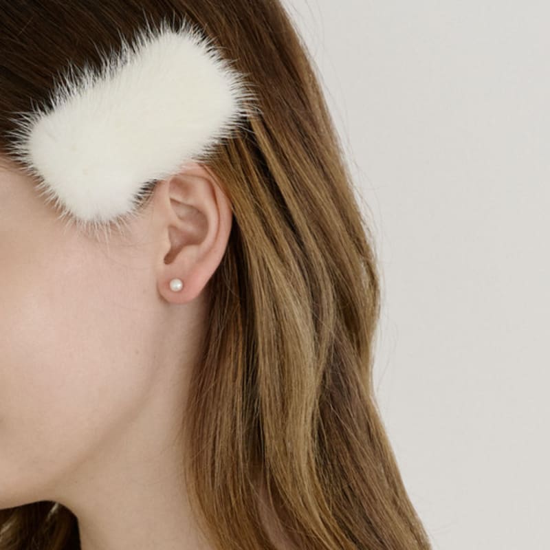 NUOY Soft Mink Fur Hairpin (4 Colors)