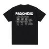 Radiohead Винтажная футболка Streetwear Y2K The Bends Графическая 90-х Хлопок Унисекс Футболка Новая ТИШОТКА ФУТБОЛКА Женские топы