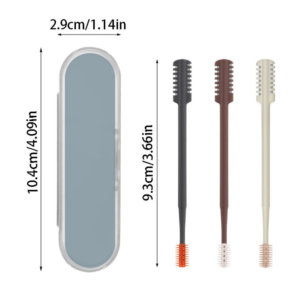 3Pcs/Set 360° Rotating Nose Hair Trimmer Double Head Hair Removal Tool Travel Essentials