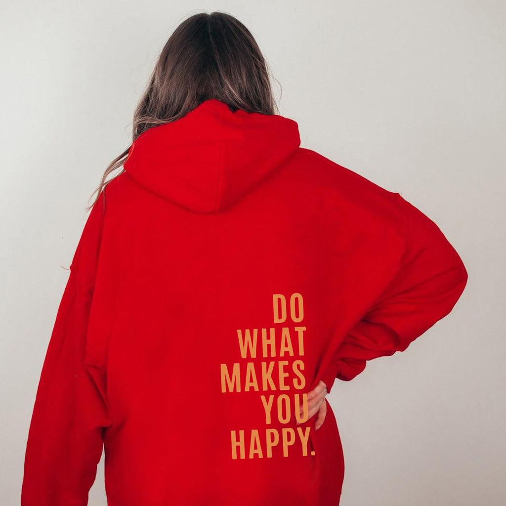 2025 Women's Sweater Sweatshirt Hoodie DoWhatMakesYouHappy Women's Sportswear Top
