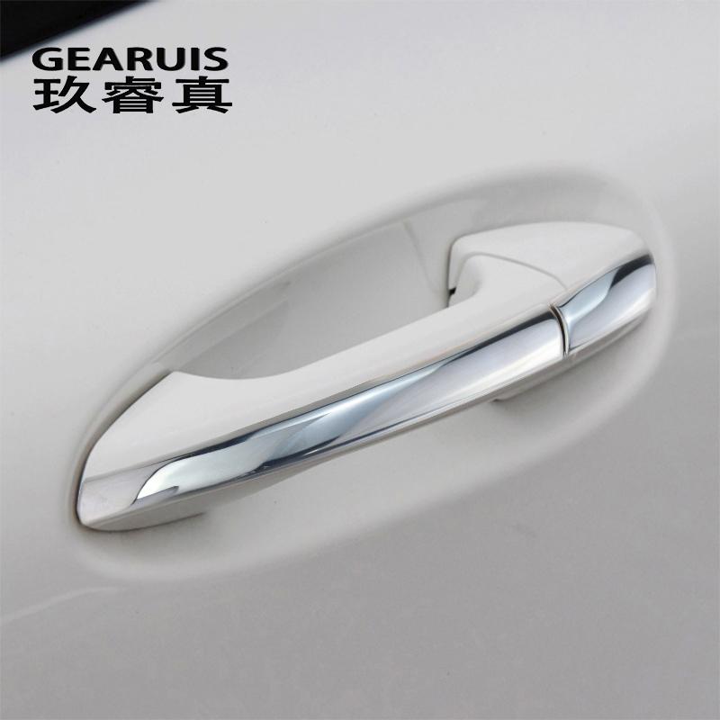 Стайлинг автомобиля для Mercedes Benz A GLA CLA Class W176 X156 C117, защитные наклейки на наружную дверную ручку из нержавеющей стали