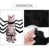 Pet Halloween Costume Plush Spider Costume Funny Giant Spooky Spider Costume Xmas Costume for Dog Cat Pet Cosplay Costumes