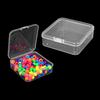 Mini Box Square Clear Earrings Rings Beads Jewelry Storage Case Container Box