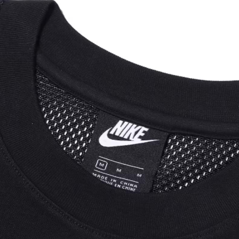 Nike Мужская футболка с принтом, пуловер, круглый вырез, короткий рукав, топ, черный DA0511-010