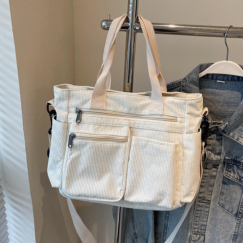 Сумка-тоут женская большой вместимости, сумка-тоут подмышку из вельвета