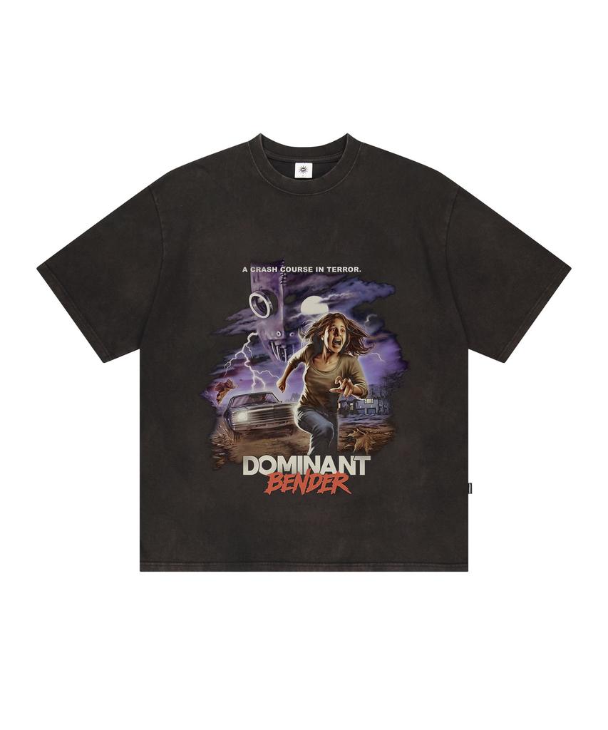 DOMINANT Vintage Washing Bender Tee Black