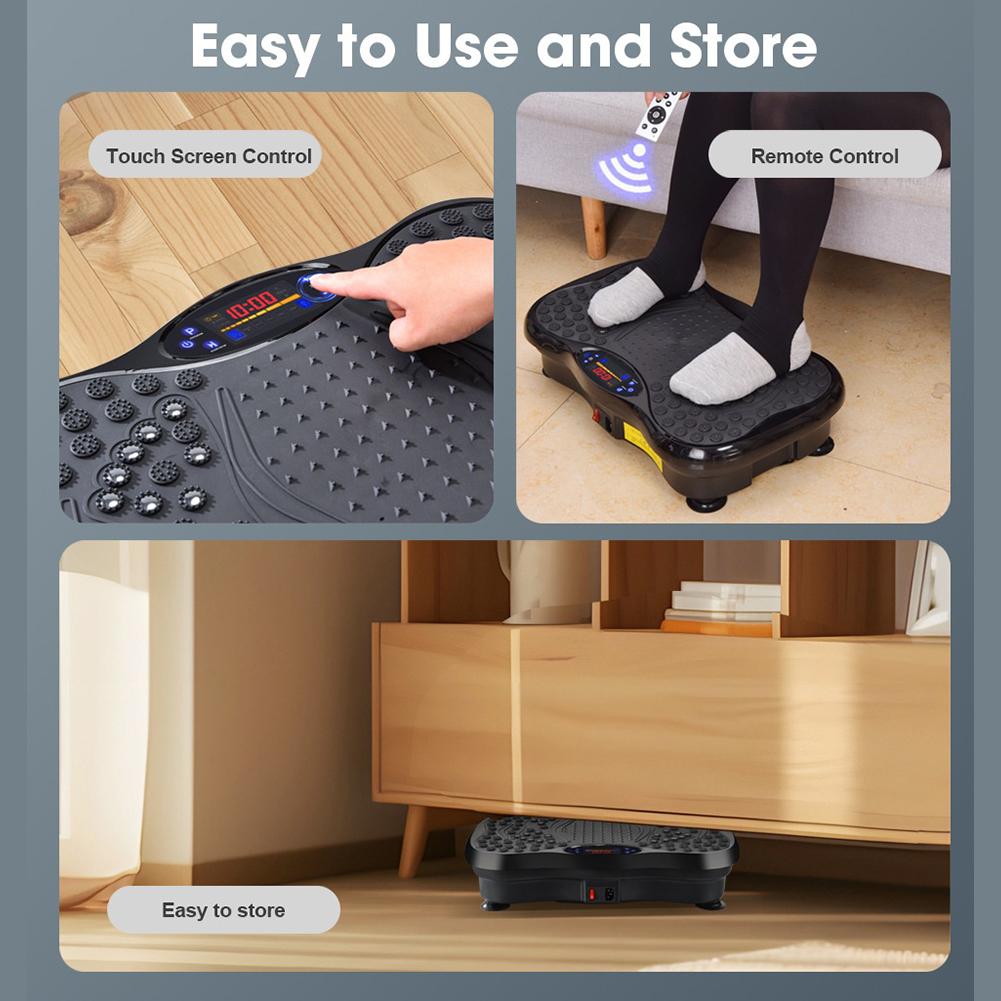 Массажер для тела с регулируемой скоростью, вибрационная платформа, тренажер, вибрирующая подставка, домашнее тренировочное оборудование