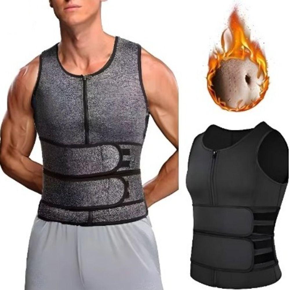 Регулируемый мужской поясной тренажер для похудения жилет для похудения корректирующее белье майки для тренировок потеря веса