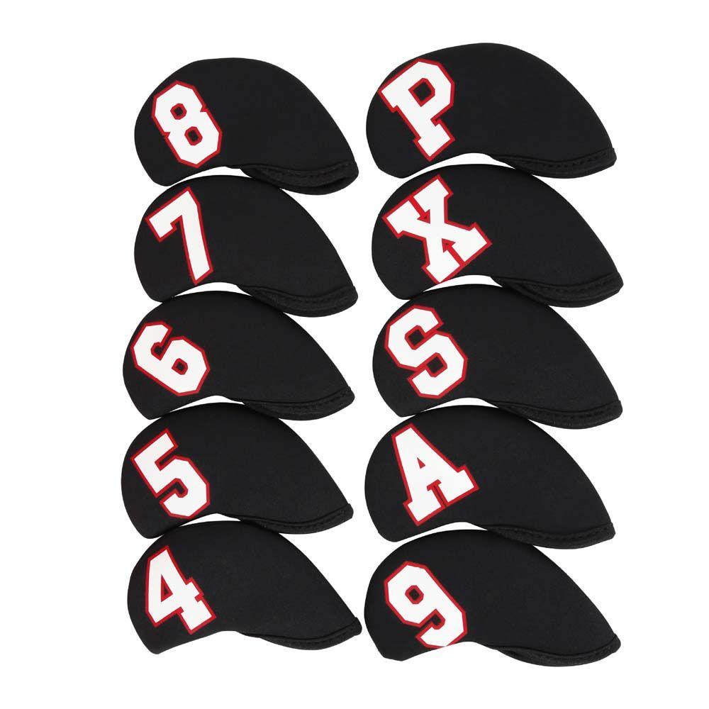 Golf Putter Accessories Golf Iron Headcover Golf Iron Covers Set Golf Head Cover Protector Case