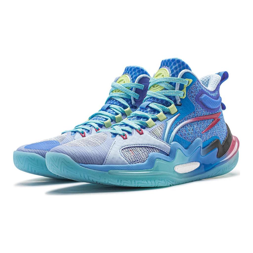 Баскетбольные кроссовки Li Ning Children's Pioneer Power Premium 3 V3 из ткани, удобные, универсальные, дышащие, с высоким берцем, детские баскетбольные кроссовки YKBU036-9