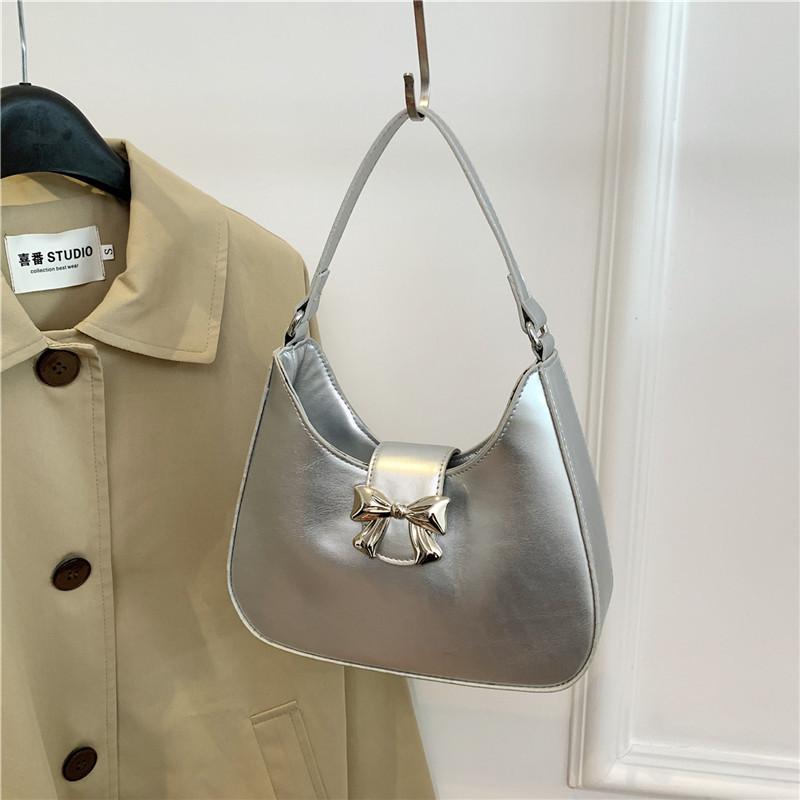 Текстурированные банты модная повседневная сумка через плечо на одно плечо с цепочкой для женщин в новом стиле