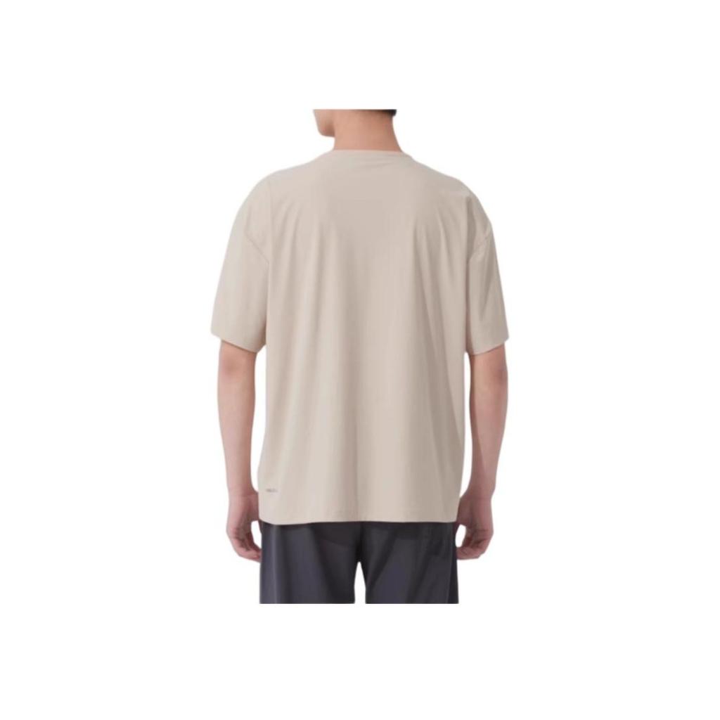 Puma Серия «Спортивный образ жизни» Бег Фитнес Тренировки Удобная Дышащая Модная Футболка с Коротким Рукавом Мужские Топы Бежевый 689289-87