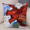 Home Decor Cartoon Animal Print Pillowcase Dragon Pattern Cushion Cover Decorative Car Sofa Living Room
