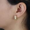 Luxury Geometric Hexagram Shape Hoop Earring Two Size High Quality Gold Plated Fashion Ear Jewelry