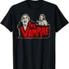 Ретро Монстр из фильма ужасов Вампир Винтажная футболка на Хэллоуин Дракула