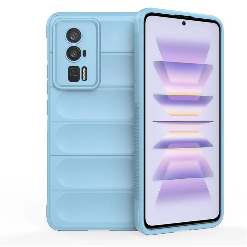 Для Xiaomi Poco F5 Pro F3 F4 GT 5G задняя крышка телефона чехол мягкий жидкий силикон противоударный защитный чехол Funda Coque