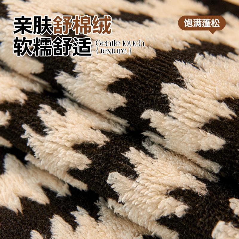 Autumn And Winter Plush Sofa Cushion New Light Luxury High-End Seat Cushion Winter Fixed Non-Slip Sofa Cover Cover Cloth
