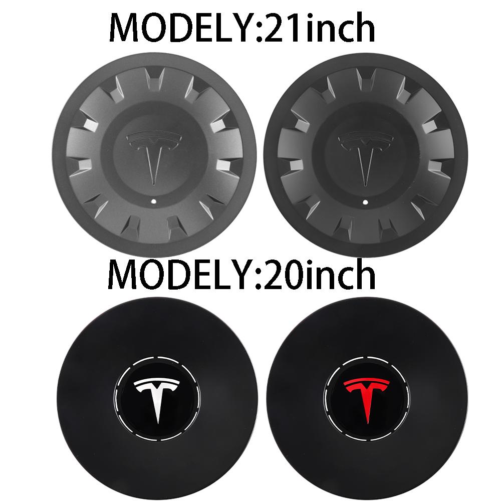 For Tesla Model Y 20/21 inch high-performance version 2021-2023 4pc Car Wheel Center Caps Replacement Hub Covers Car Accessories