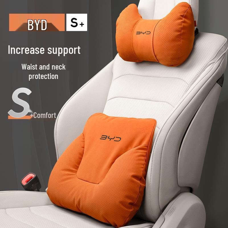 Universal Headrest & Lumbar Support for BYD: Seagull, Destroyer 05Plus, Han, Qin, Tang, Song Pro, Seal, Dolphin