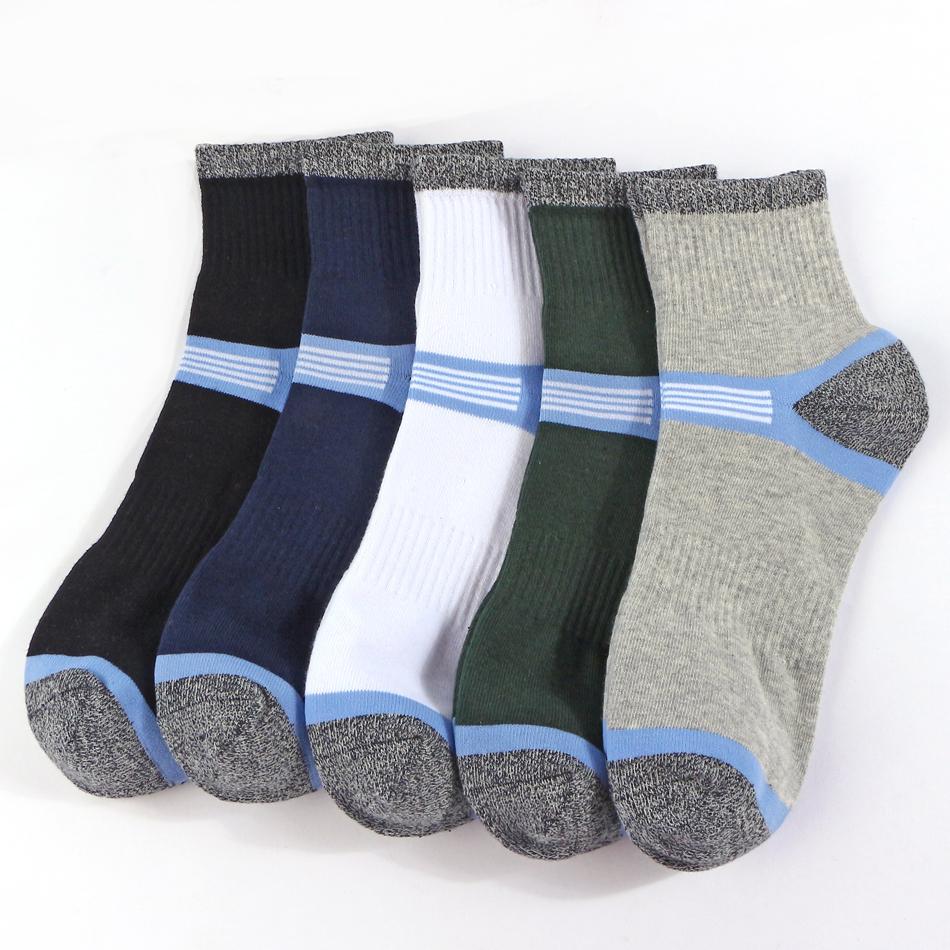 5 Pair-pack High Quality Parallel Men's Socks Sports Casual Durable Socks Men Size 38-45