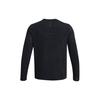 Under Armour Solid Color Crew Neck Pullover Straight Long Sleeve T-Shirt Men Tops Black 1375693-001