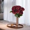 12Pcs Artificial Rose Flower with Single Stem 36cm Silk Material Fake Roses Used To Decorate The Bridal Bouquet Wedding Center Decorations Flower Wall