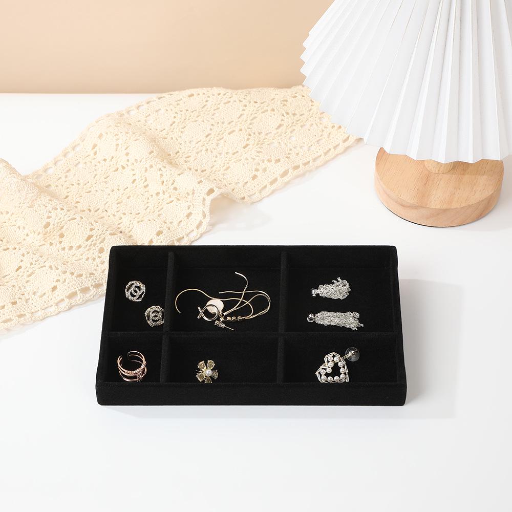 Multi-Style Plush Jewelry Storage Box with Drawers