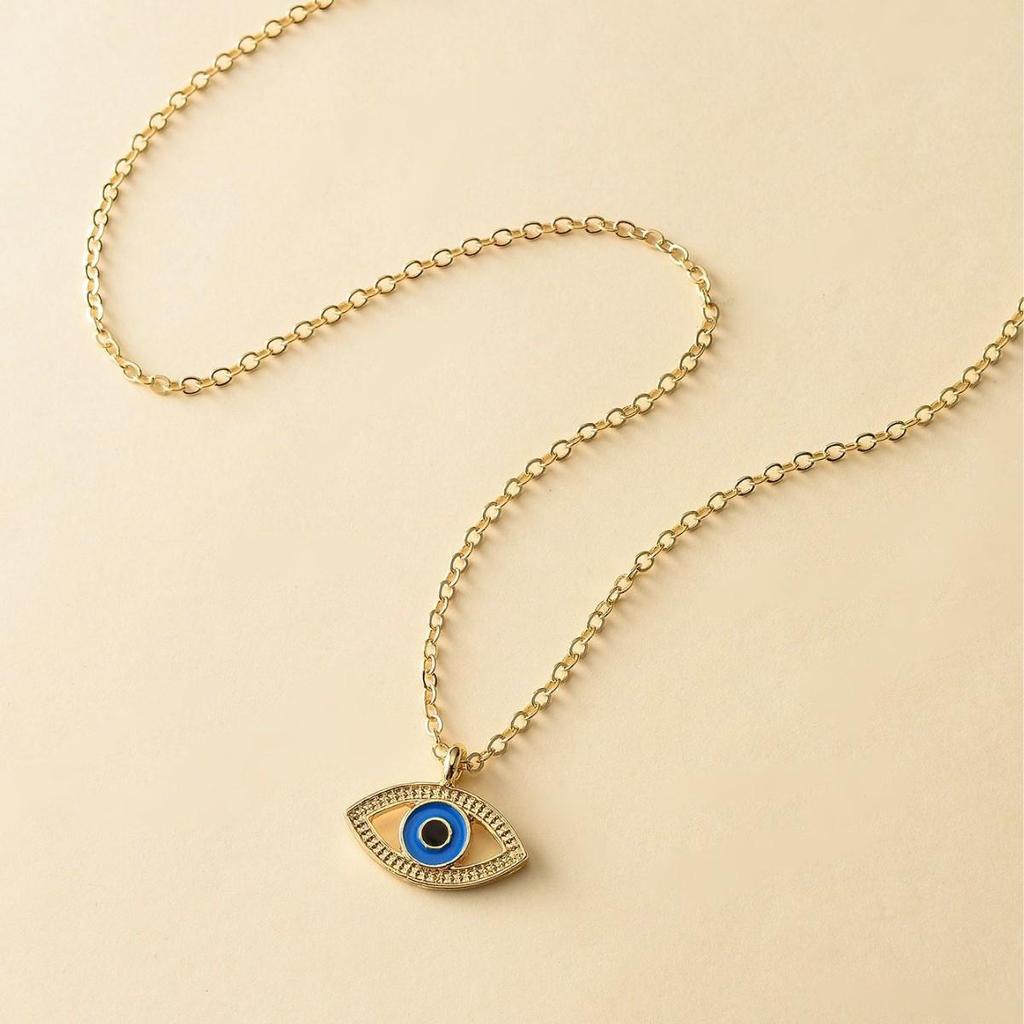 Ожерелье Глаз Дьявола: Подвеска «Турецкий глаз» синего цвета с уникальной индивидуальностью