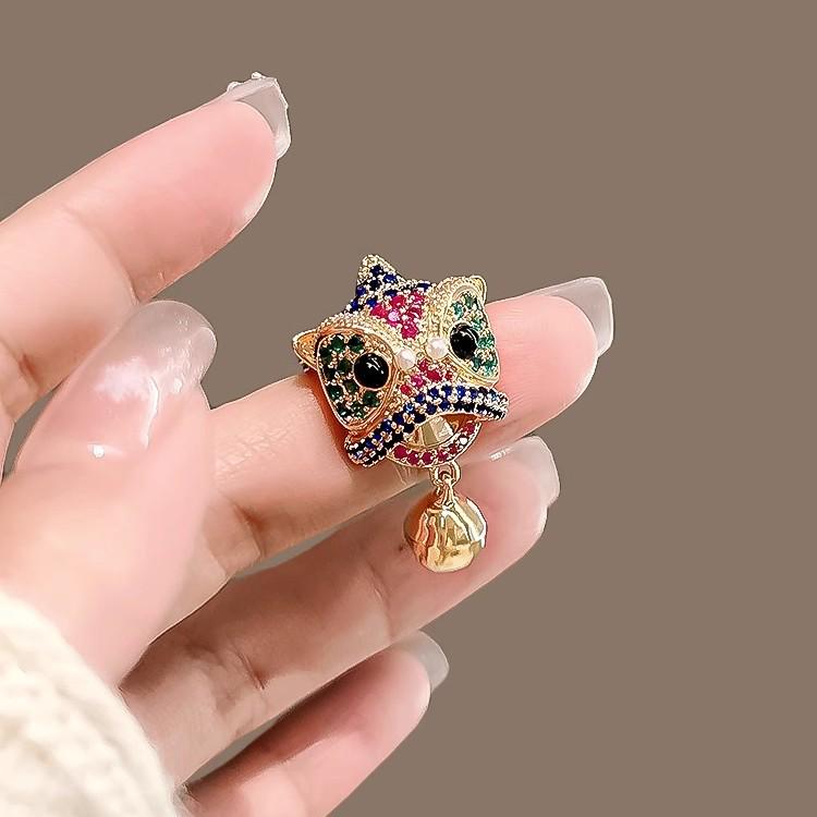 Брошь «Львиный колокольчик»: Унисекс ретро-булавка для корсажа с пряжкой для воротника в национальном стиле