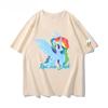 Лето 2026 года новая анимационная серия My Little Pony Briq Yunbao сопутствующие товары футболка с коротким рукавом для унисекс и женщин