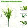 5 шт./10 шт./20 шт. Искусственное пластиковое 7-ветвистое травянистое растение Зеленая трава Имитация Искусственное растение Домашнее украшение Садоводство Трава Уличная