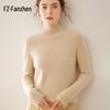 Fanzhen Women's Semi-High Collar Thickened Cashmere Sweater