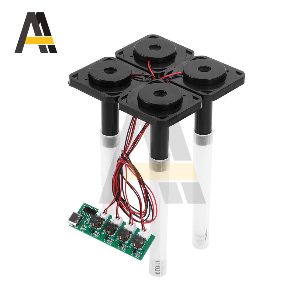 Type-C USB Mini Humidifier DIY Kits 5V Mist Maker and Driver Circuit Board 4 Fogger Atomization Film Atomizer Sheet Oscillating