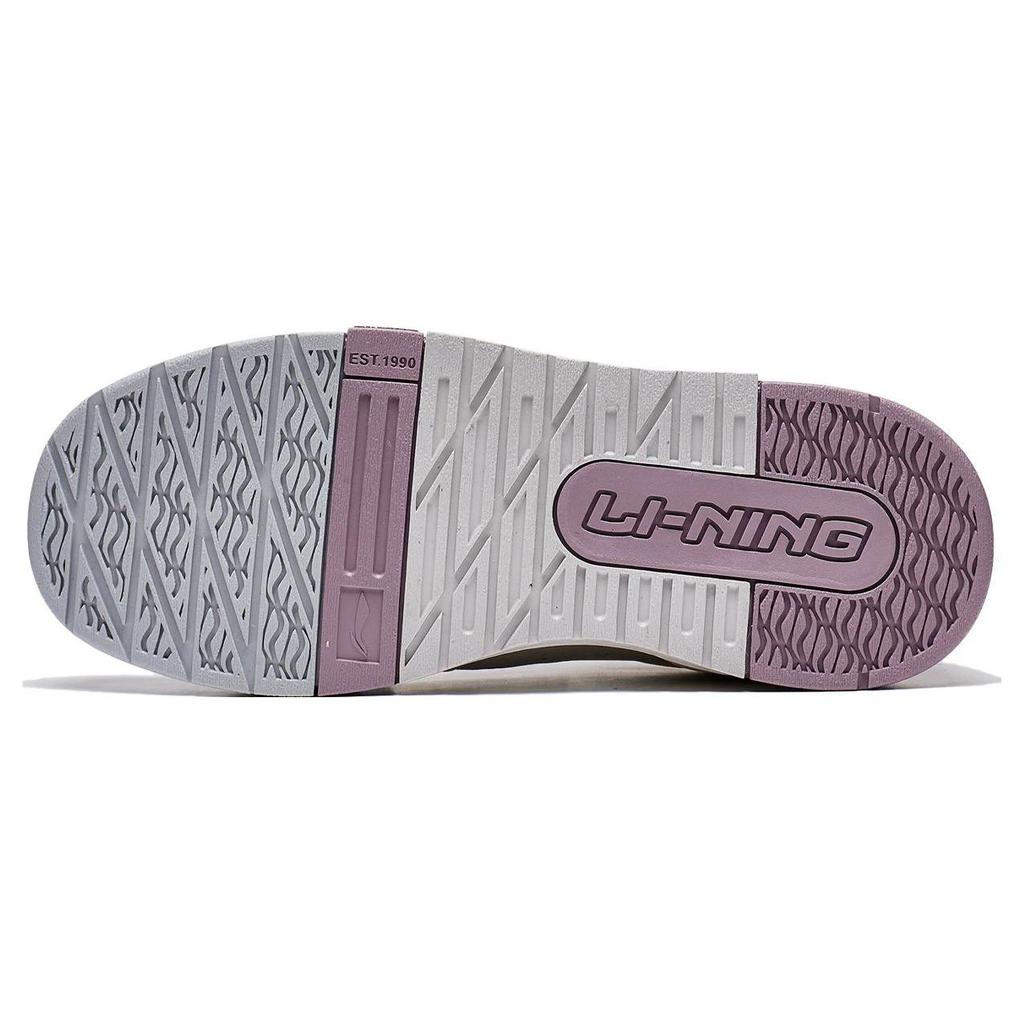 Кроссовки женские Li Ning Journey 1.5 с нескользящей подошвой, износостойкие, белые, серые, фиолетовые AGCT266-1