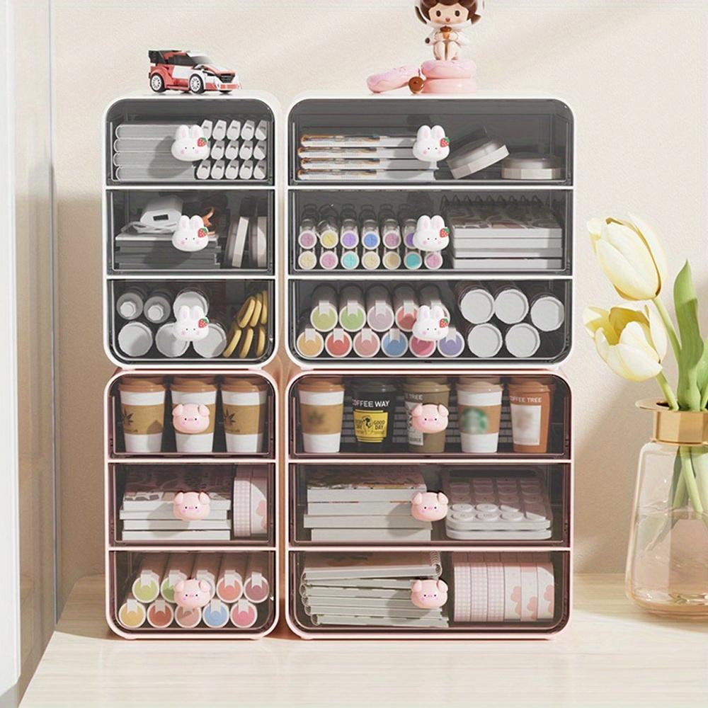 Настольный ящик для хранения, 1 шт. — упорядочите канцелярские принадлежности, альбомы для вырезок, косметику и многое другое — идеально подходит для использования в школе и общежитии