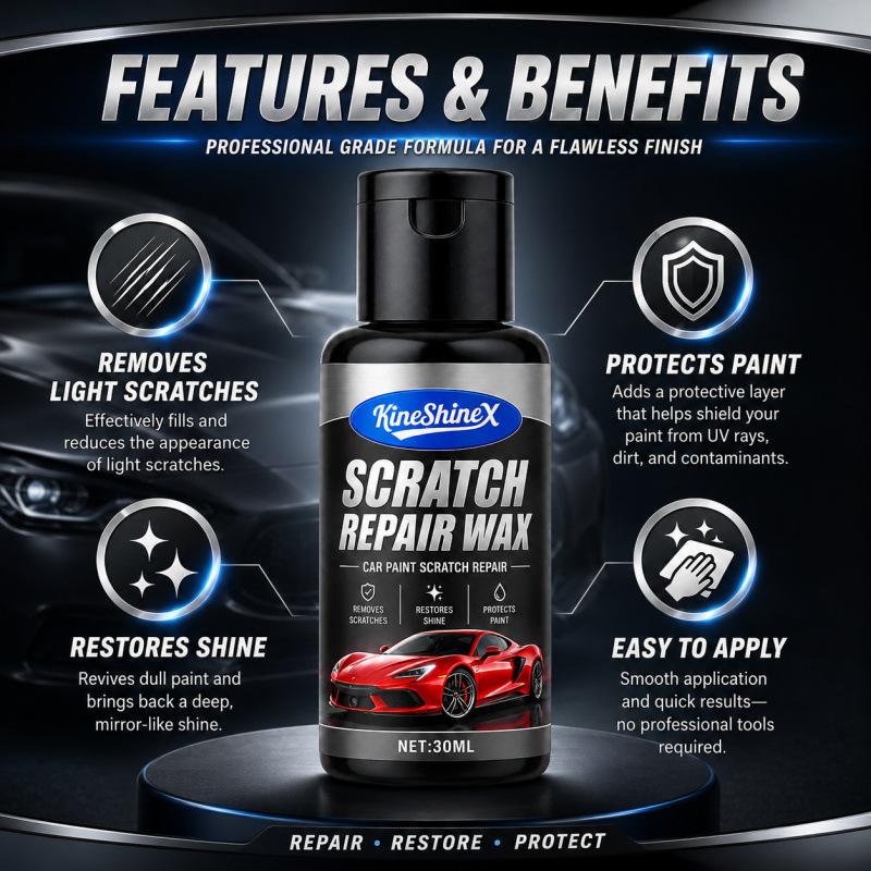 30ml Car Scratch Repair Wax Paint Restorer Removes Light Scratches for All Car Colors