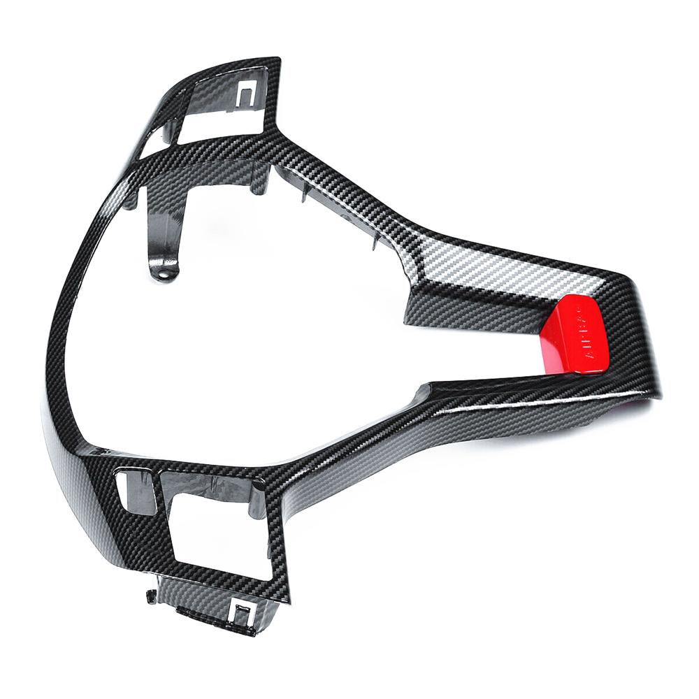 Carbon Fiber Look Steering Wheel Trim Cover For Mercedes W204 W212 AMG 2012-2014